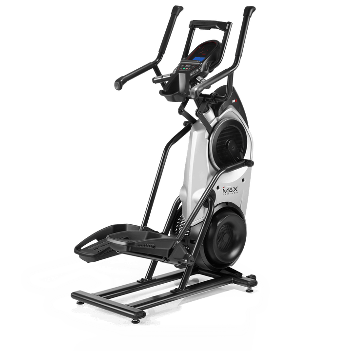 Angled rear view of BowFlex Max Trainer M6 against a transparent background.