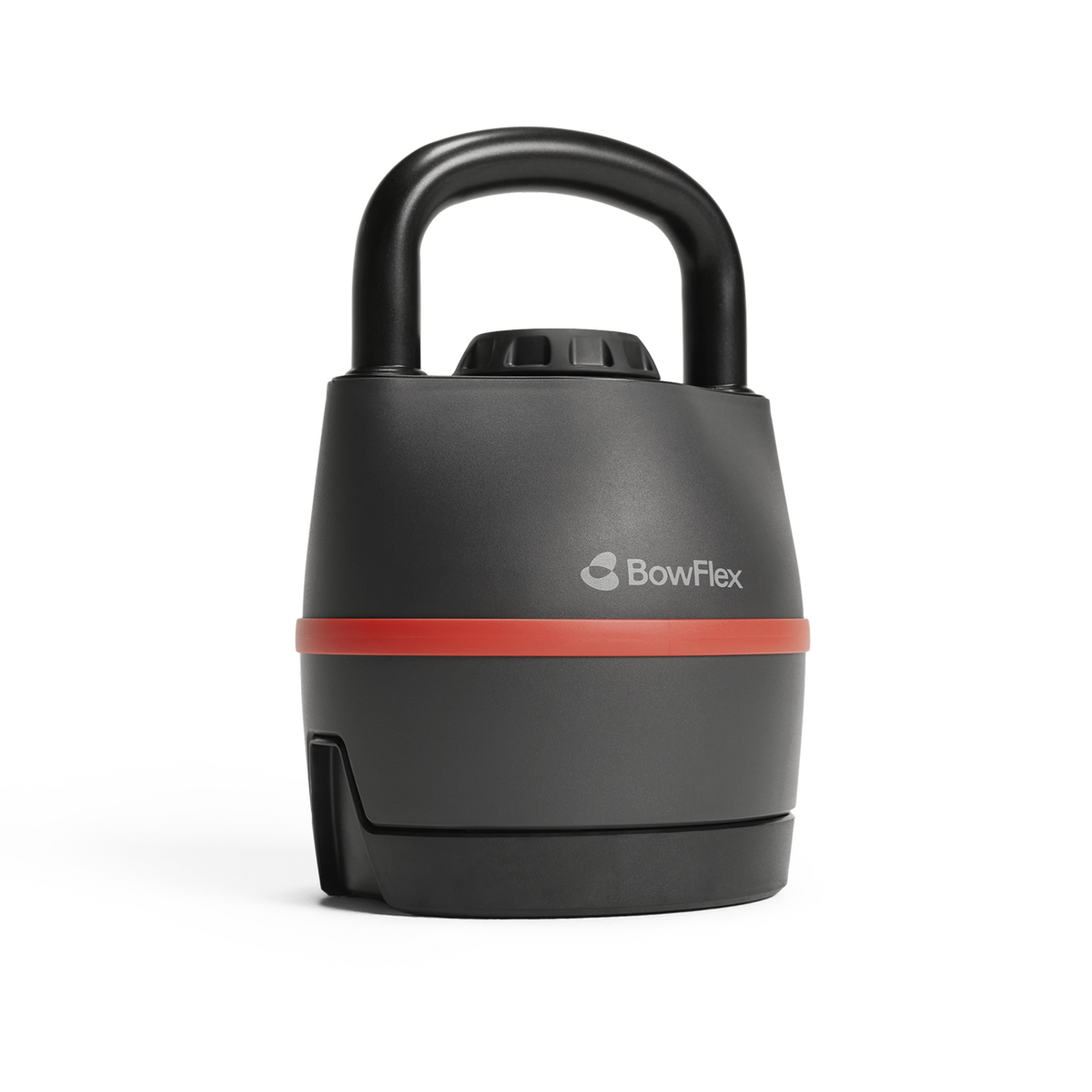 Angled front view of the BowFlex SelectTech 840 Kettlebell against a transparent background.