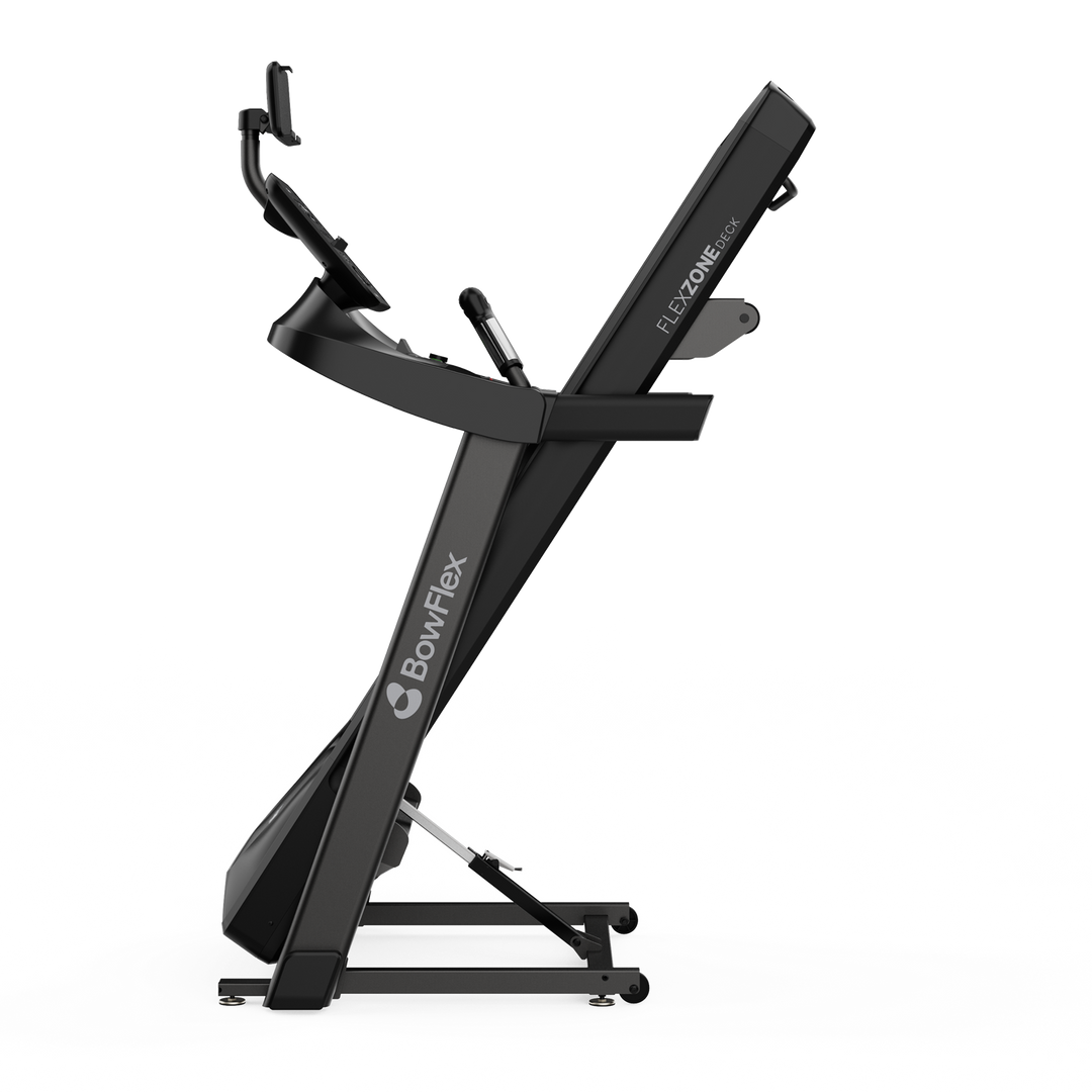 T6 Treadmill folded for easy storage