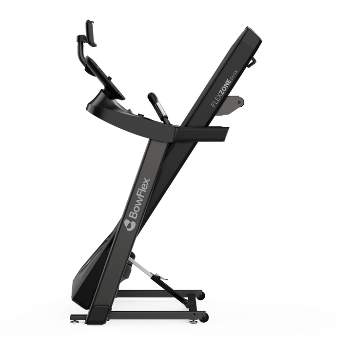T6 Treadmill folded for easy storage