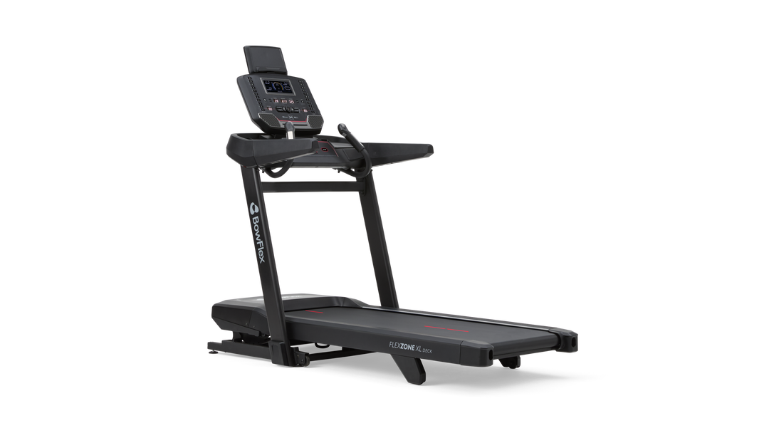 Angled view of the BowFlex T9 Treadmill.