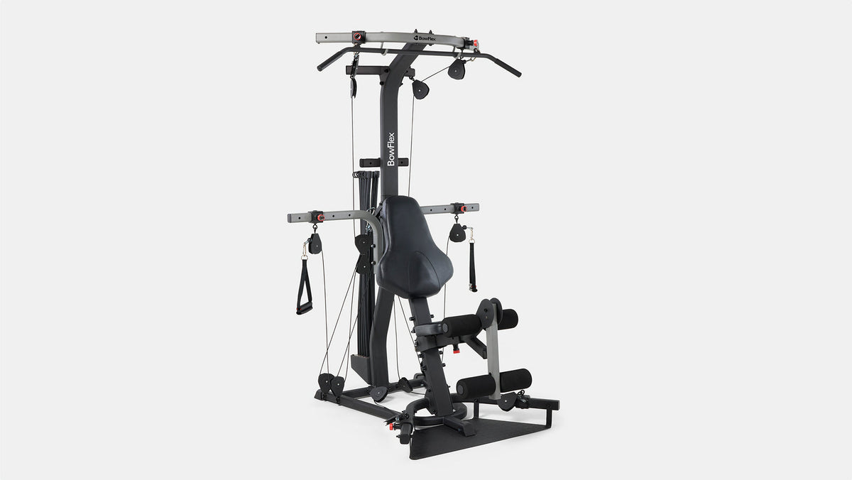 Angled front view of the BowFlex Xtreme 2 SE Home Gym against a white background.