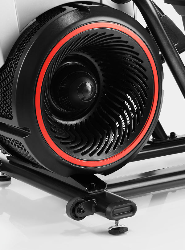 The base of the BowFlex Max Trainer M6 where its dual-resistance system is housed.