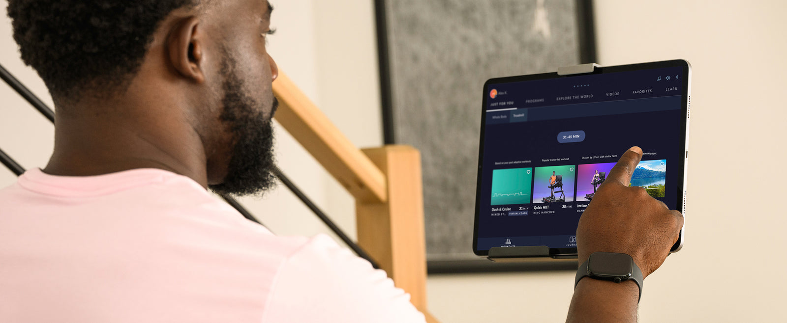 Fitness app flexibility