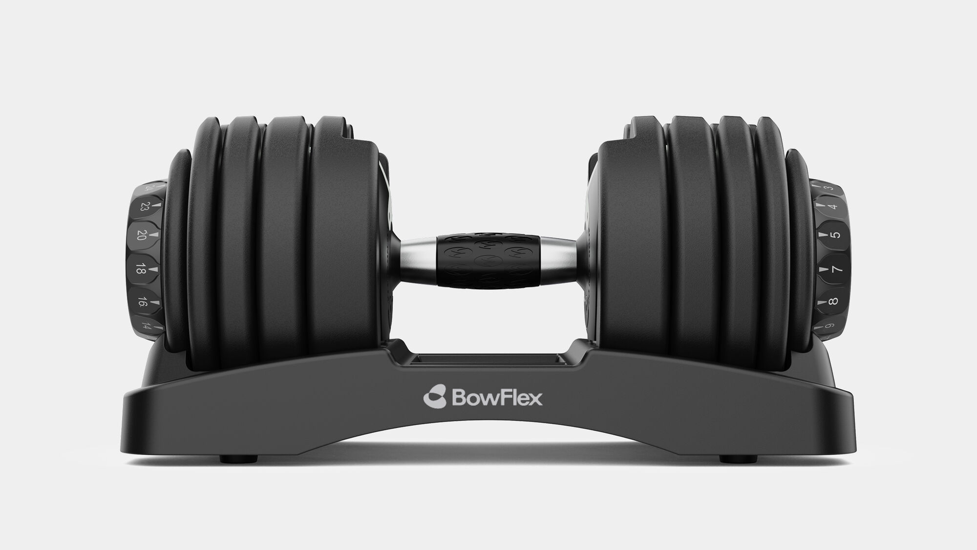 BowFlex SelectTech 52 Adjustable Dumbbells Side View - default view