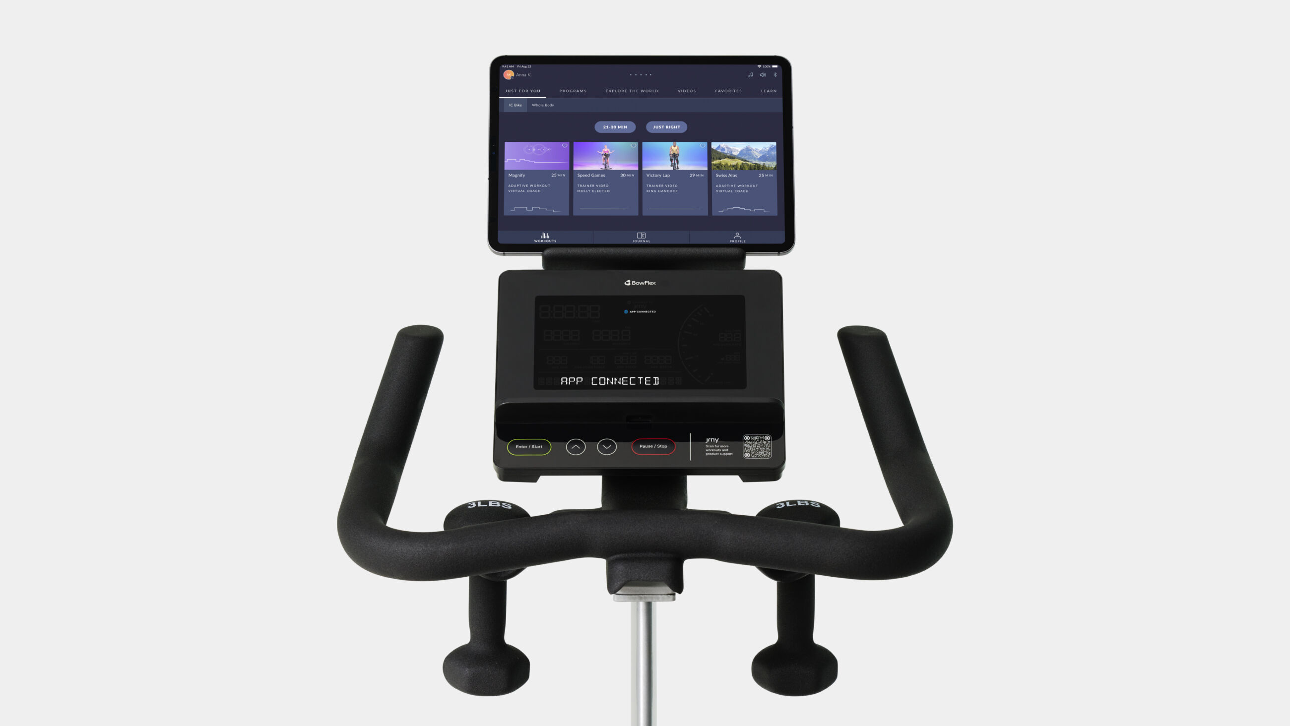 IC Bike SEi Works With Peloton Zwift Apps BowFlex