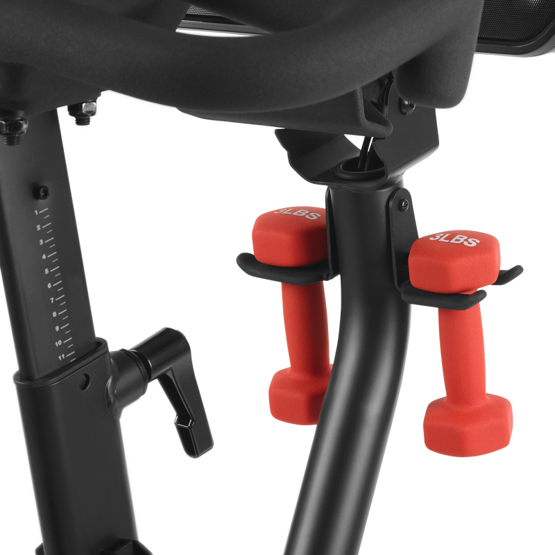 VeloCore Bike with 1.5kg dumbbells - mobile expanded view