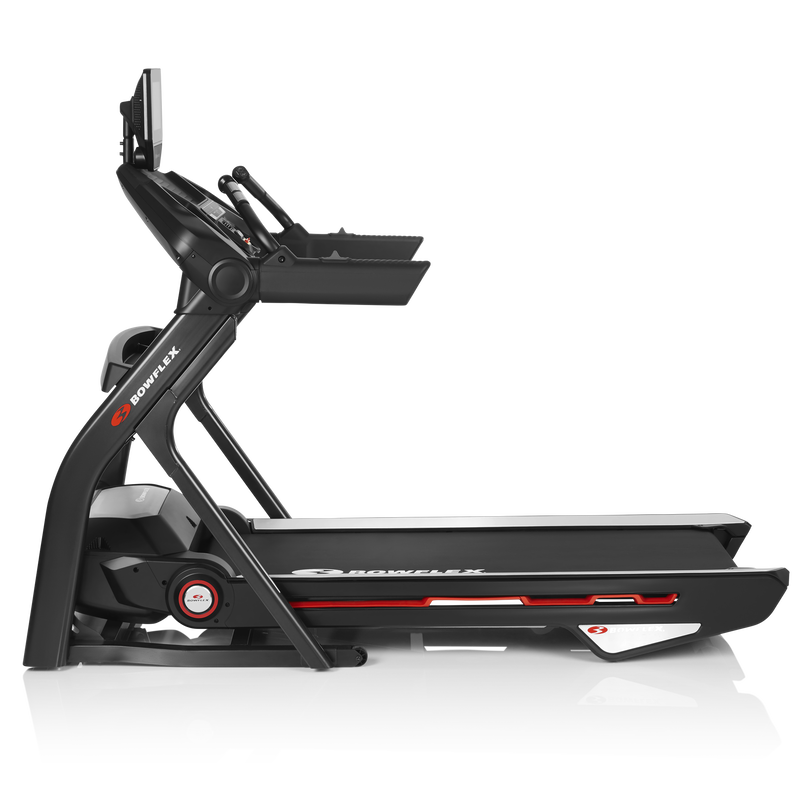 Treadmill 25 in folded position. - expanded view
