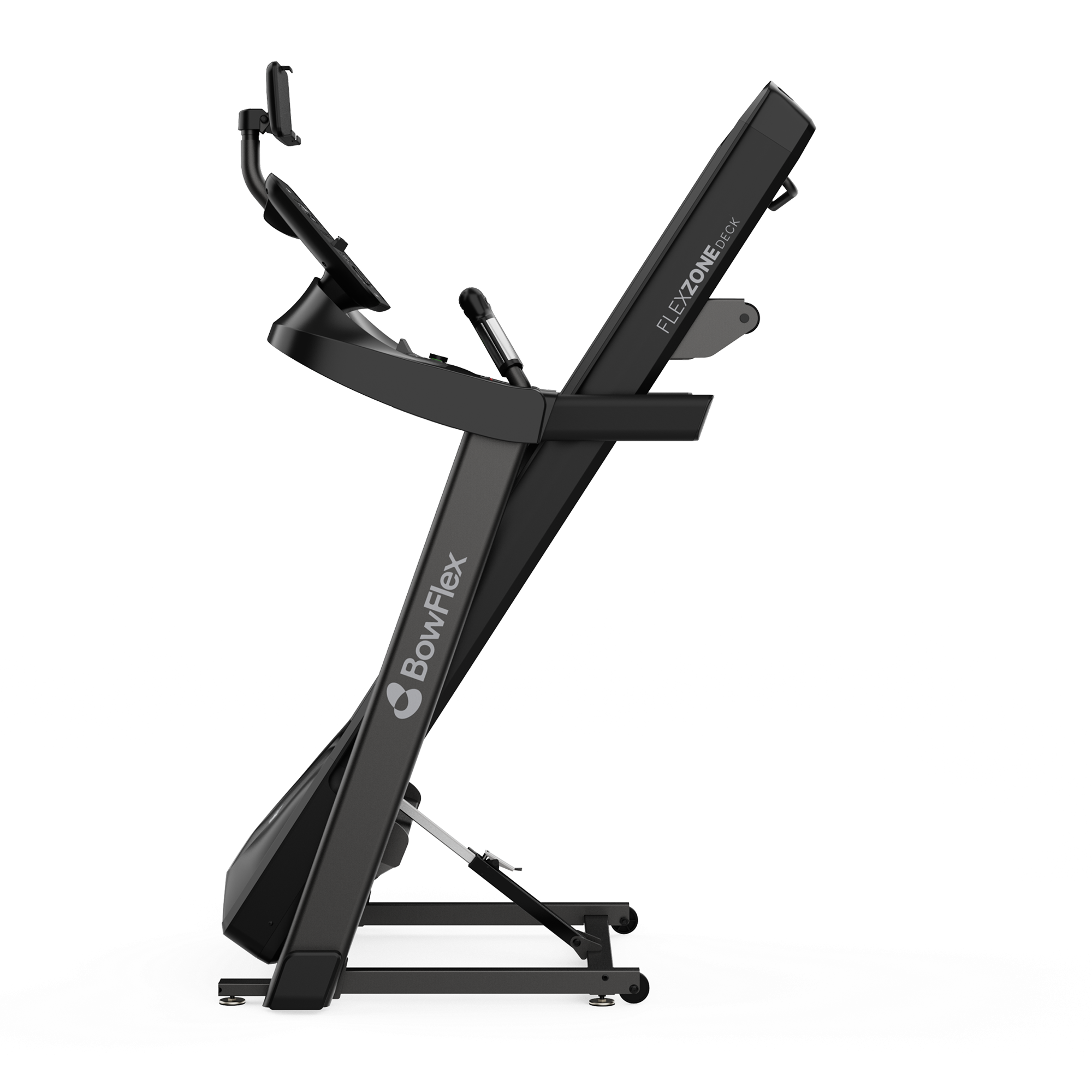 T6 Treadmill folded for easy storage - default view