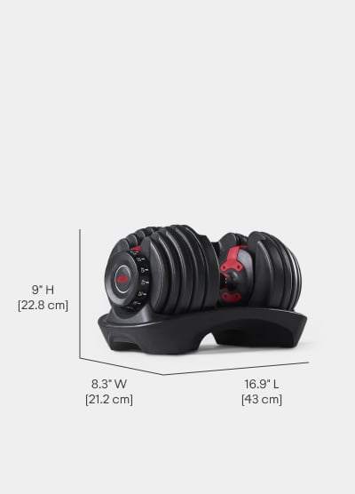 552 Dumbbells Dimensions Per Dumbbell - Length 16.9 inches, Width 8.3 inches, Height 9 inches