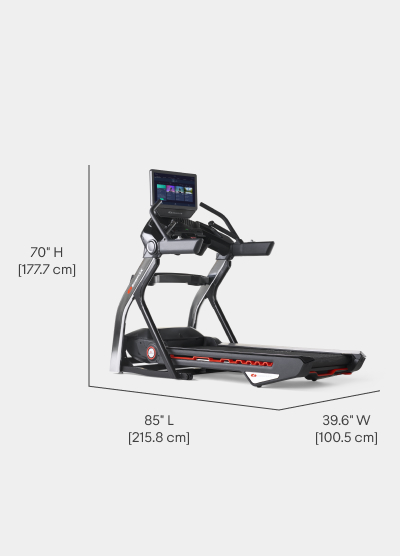 Treadmill 56 Dimensions  - Length 85 inches, Width 39.6 inches, Height 70 inches