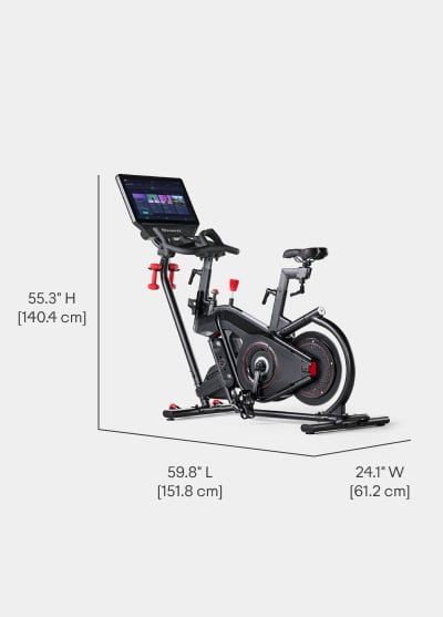 VeloCore 22 Bike Dimensions - Length 59.8 inches, Width 24.1 inches, Height 55.3 inches
