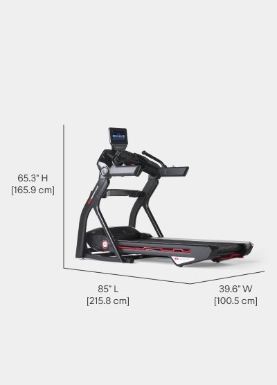 Treadmill 25 Dimensions  - Length 85 inches, Width 39.6 inches, Height 65.3 inches