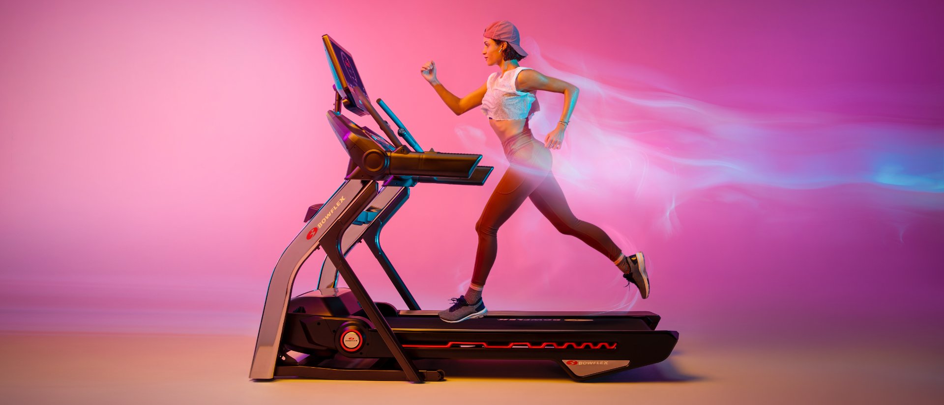 Woman running on Treadmill  56